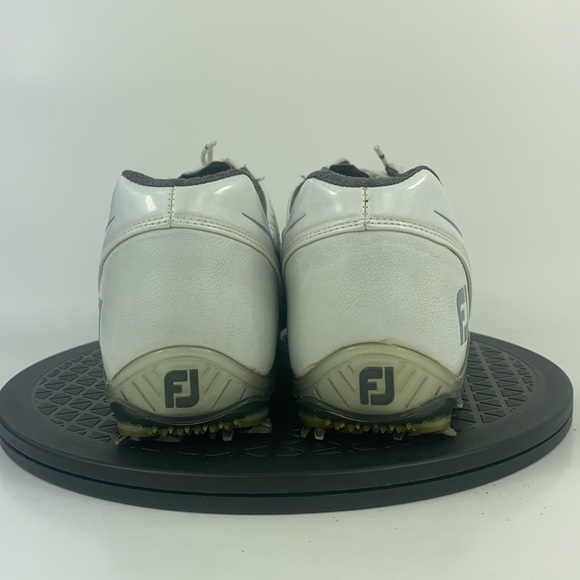 Footjoy DNA 2.0 White/Red Golf Cleats Shoes 53310 Men's Size 9 - Picture 7 of 13